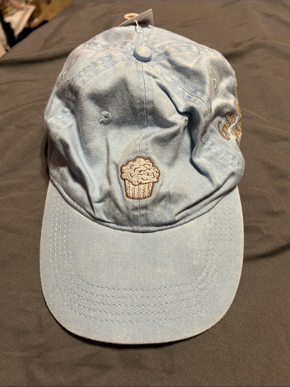 Truth Light Blue Cap with Cupcake Embroidery